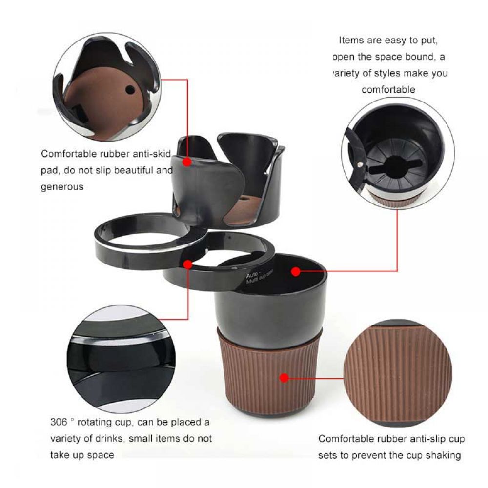 5in1 Adjustable Car Cup Holde
